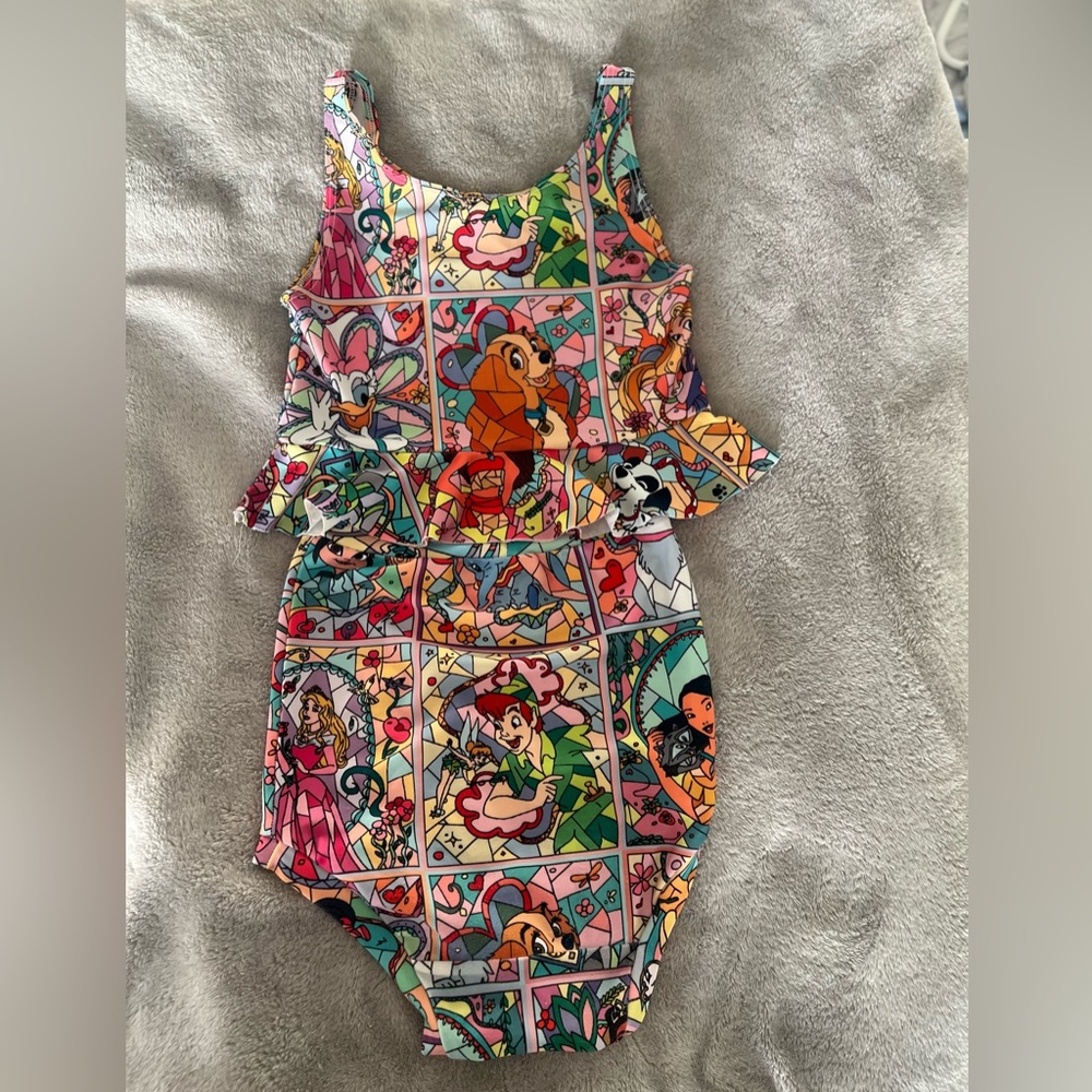 Wild rich kids stained glass 2 piece swim
